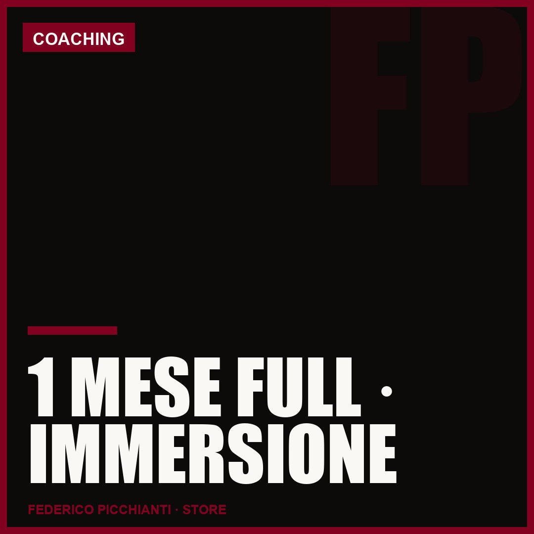1 Mese Full · Immersione