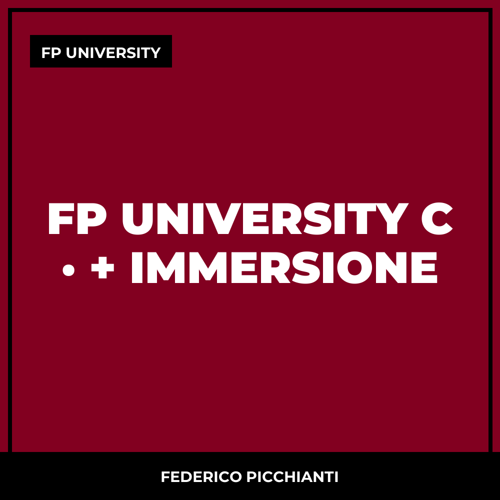 FP University C · + Immersione