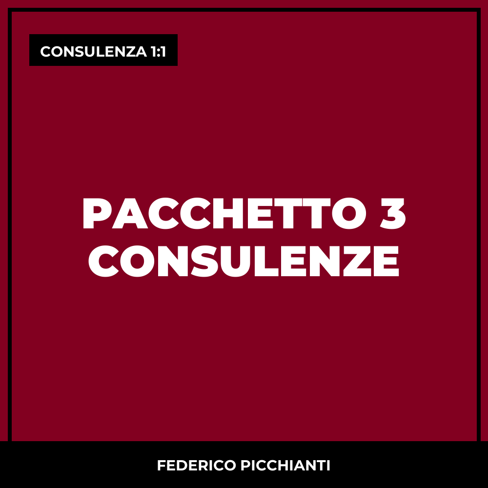 Pacchetto 3 Consulenze