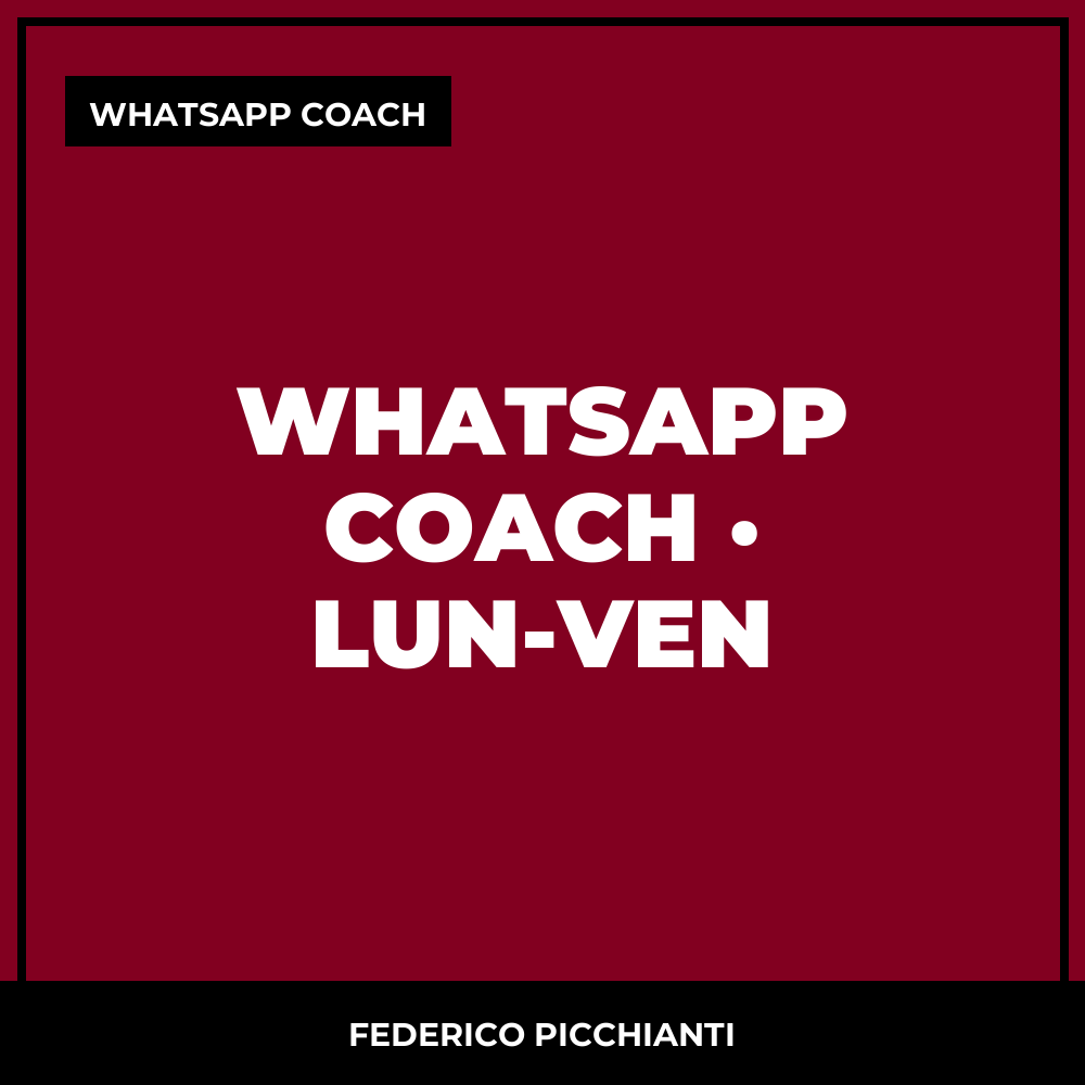 WhatsApp Coach · Lun-Ven
